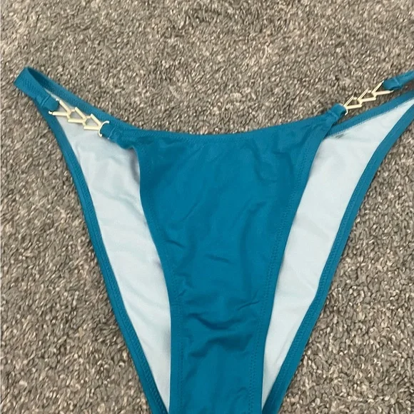 NWOT Victoria’s Secret teal Brazilian Bikini Bottom - Picture 1 of 4